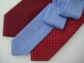 Men's classic neckties, with the company logo